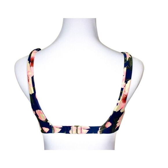 Tori Praver Hawaiian Inspired Floral Bikini Top Swim XS‎ Beach Vacation Coastal - Picture 5 of 6